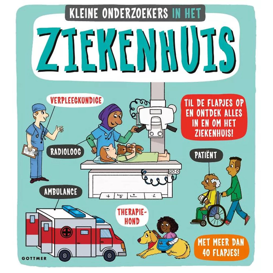 Uitgeverij gottmer flapjesboek in het ziekenhuis