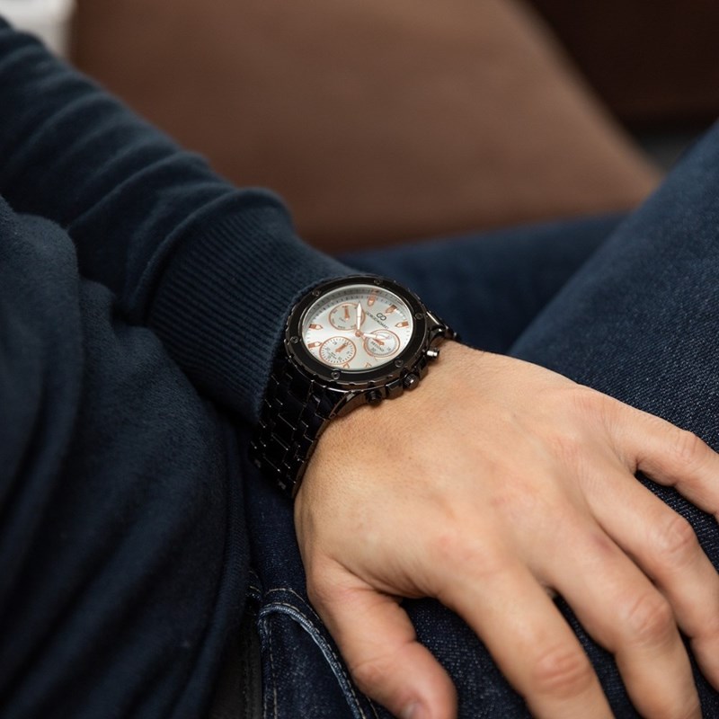 Montre Homme GIORGIO bracelet Acier Noir