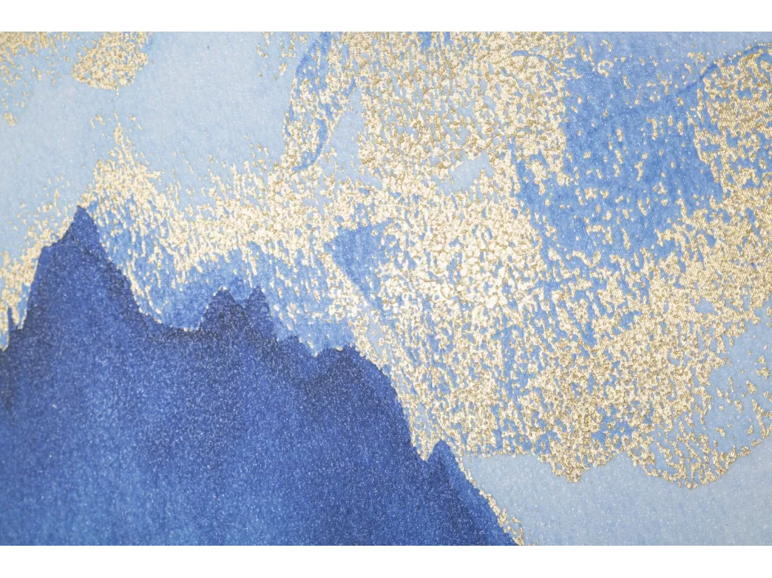 Impression sur toile paysage multicolore 80x3x120 cm