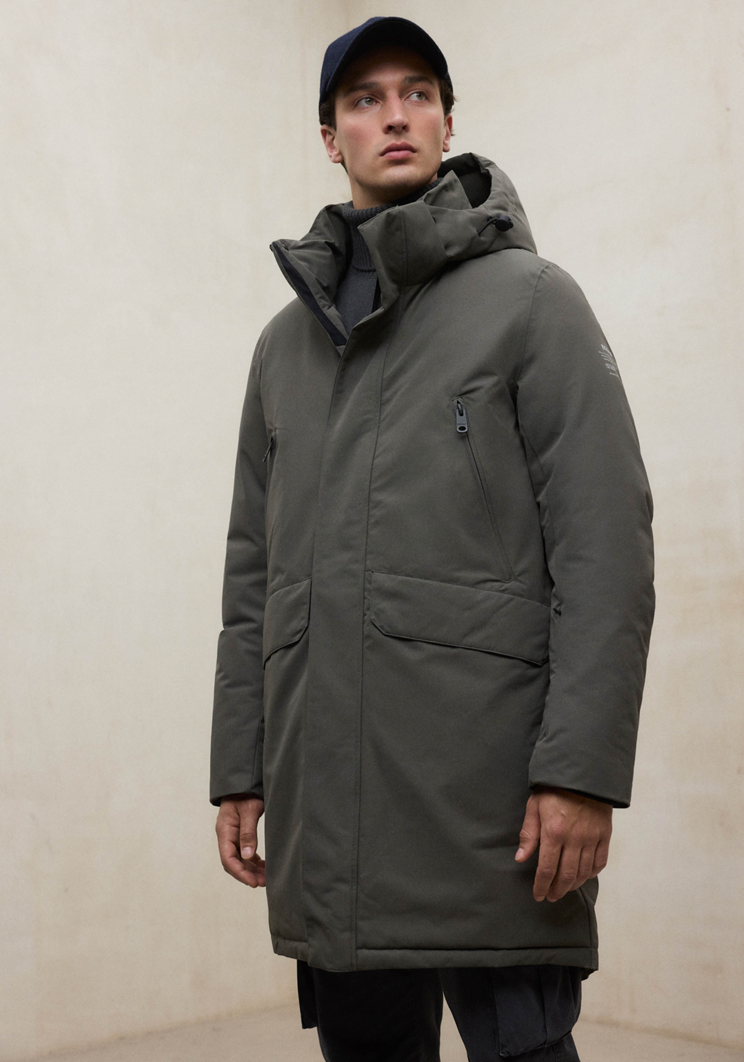Ecoalf Herrenmantel Iceberg Jacket Asteroid