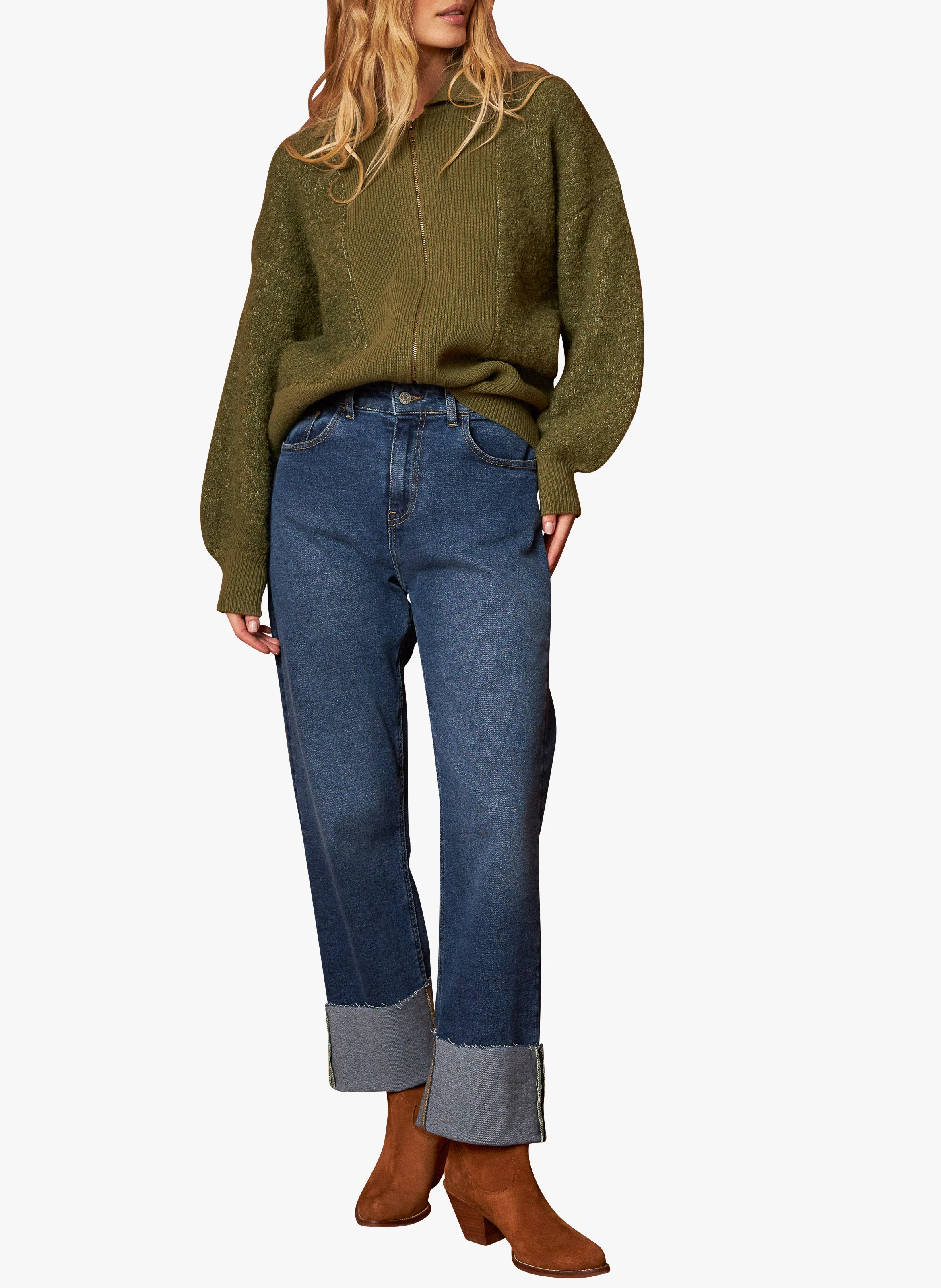 Veste col à revers | Vert