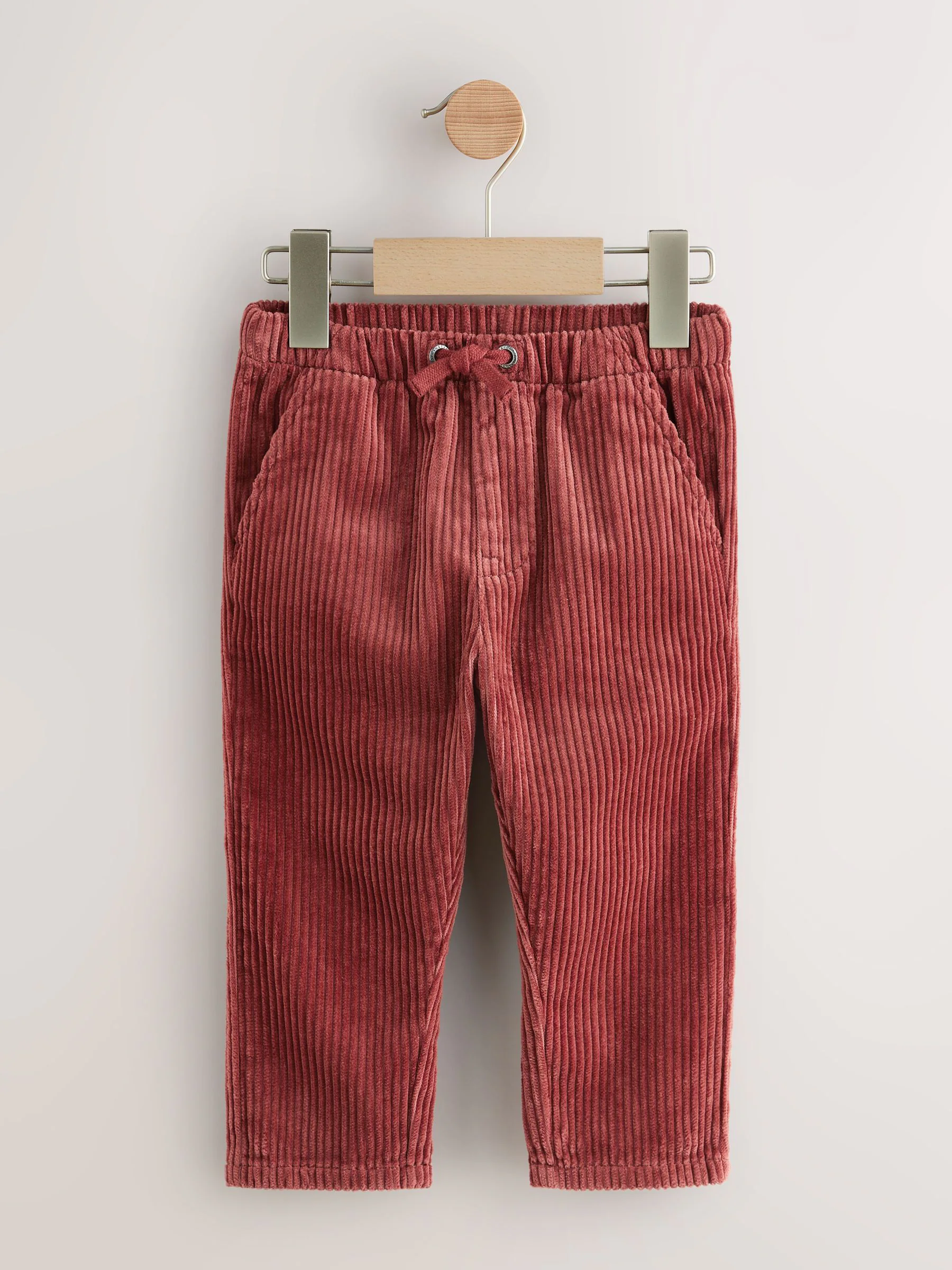 Donkerrood - Corduroy instapbroek (3mnd-7jr)