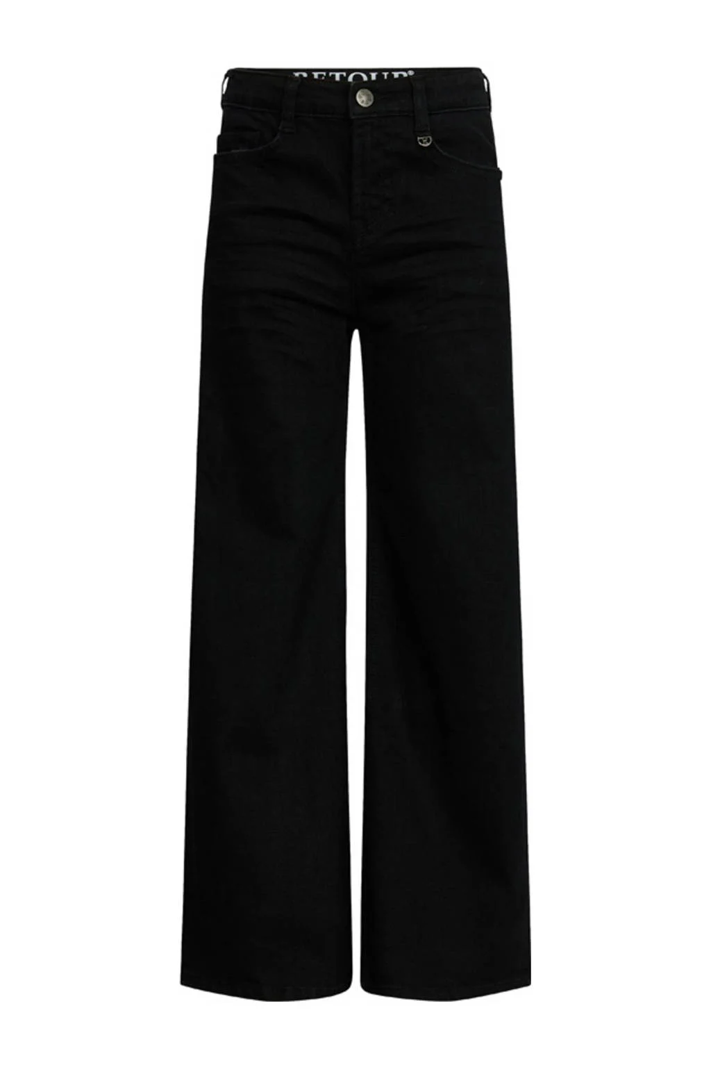 Retour Jeans wide leg jeans zwart