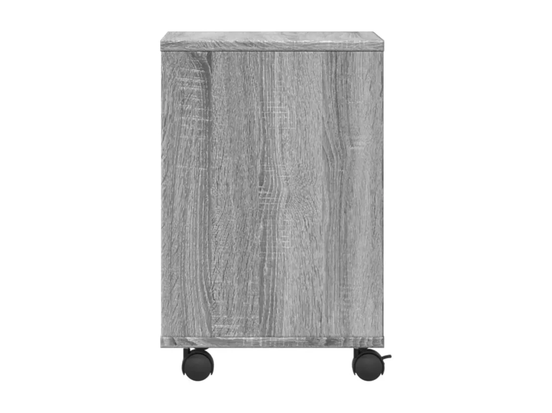 Support d'imprimante avec roulettes sonoma gris 41x32x48 cm