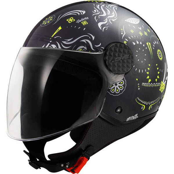 LS2 - Casque OF558 Sphere Lux II Maxca Noir / Jaune fluo / Brillant