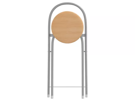 Ensemble de bar 3 pcs gris et marron bois d'ingénierie et fer