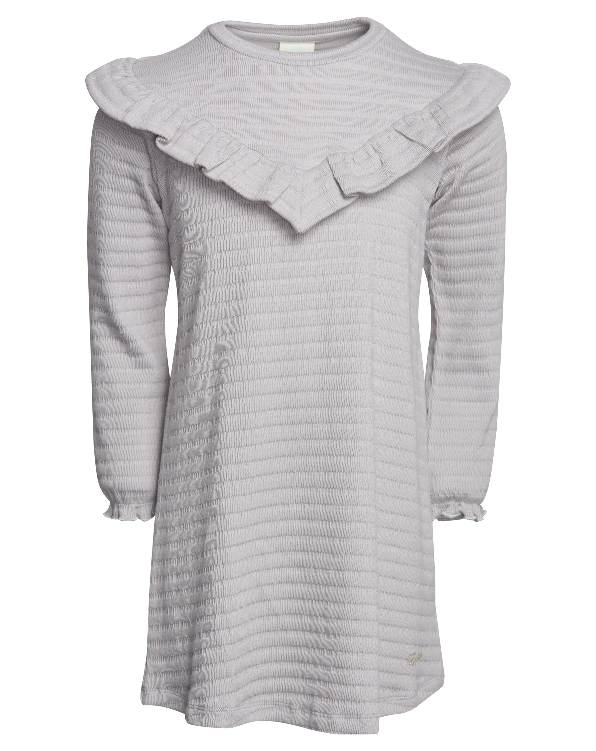Jersey-Kleid LS RUFFLE in high rise