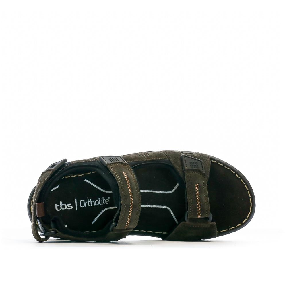 TBS Sandales Marron Foncé Homme TBS JAIMMYE