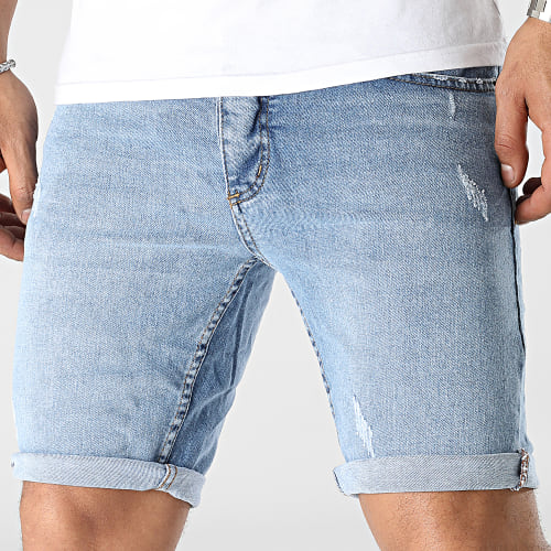 Short Jean Skinny Bleu Denim