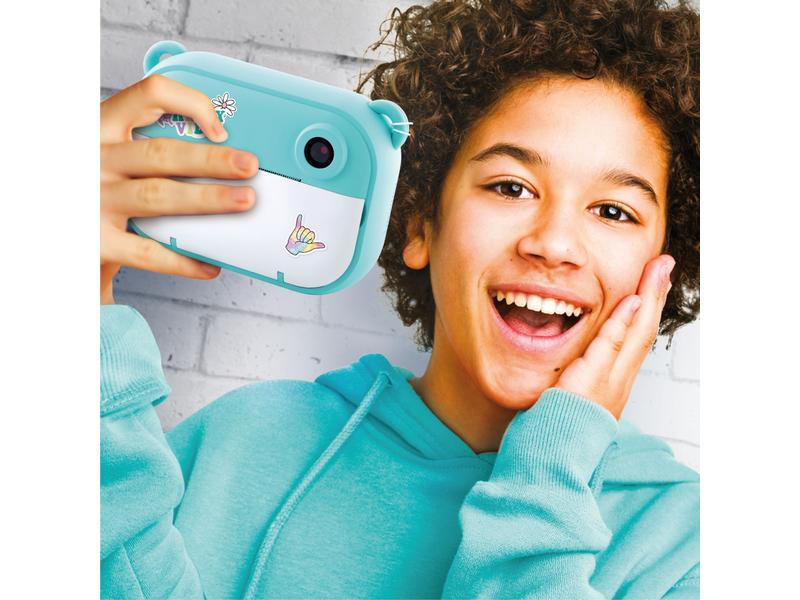 Canal Toys Instant Camera Hellblau/Mehrfarbig/Weiss Digitalkamera, Sofortdrucker und Videokamera in einem