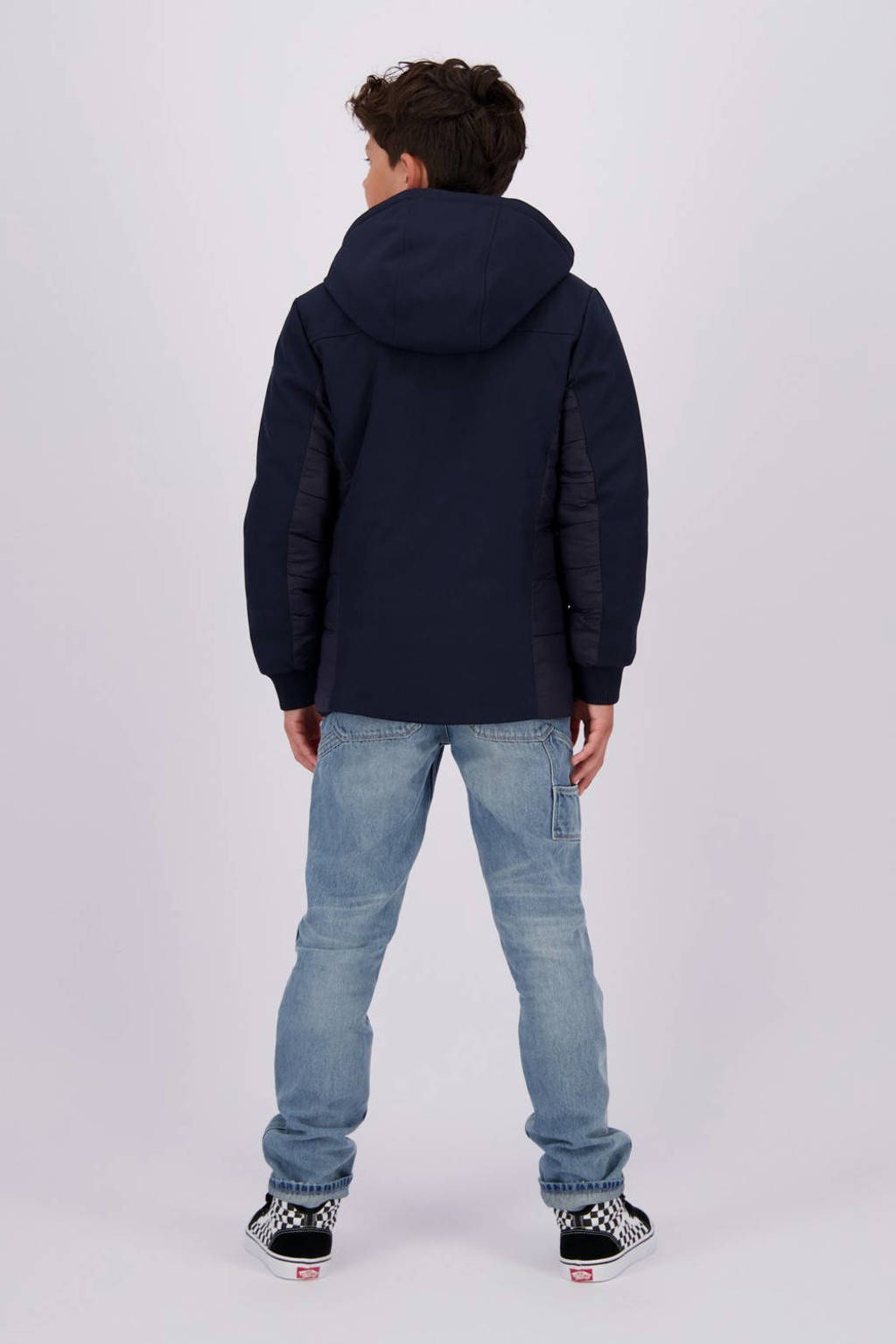Vingino gewatteerde winterjas Threno donkerblauw