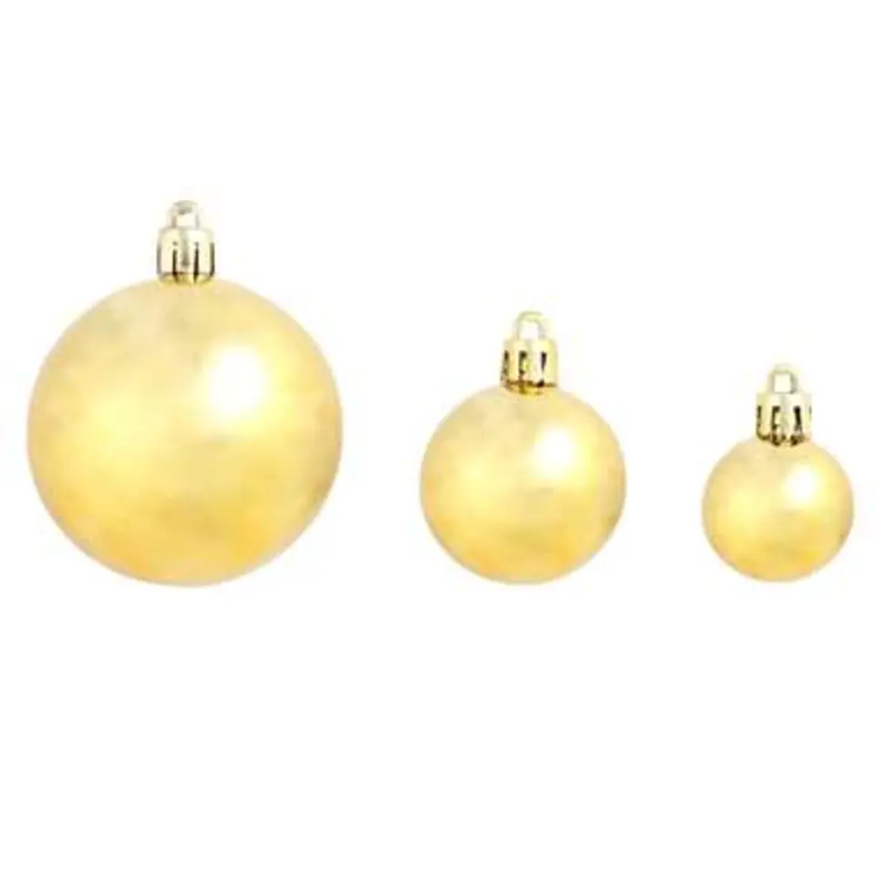 vidaXL - Kerstbal - Goud - Kunststof - 100 stuks