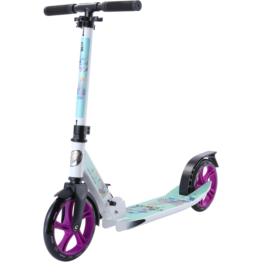 Star Scooter Roller 205mm Cruiser weiß, türkis