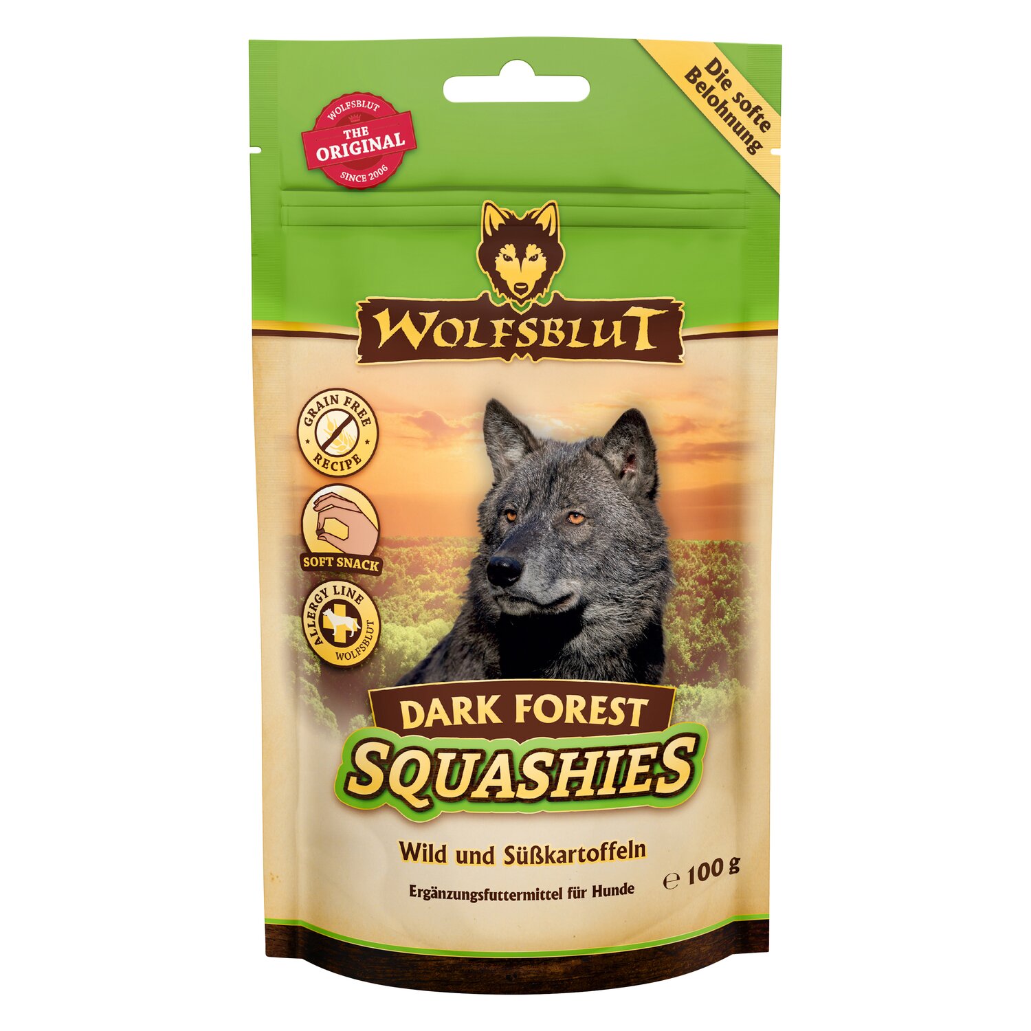 WOLFSBLUT Hundesnack Squashies - 100 g - Wild & Süßkartoffel