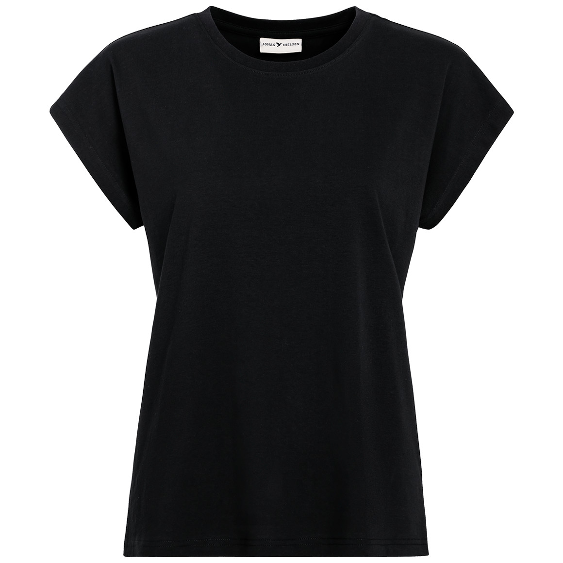 Jonas Nielsen Damen T-Shirt mit überschnittenen Ärmeln schwarz