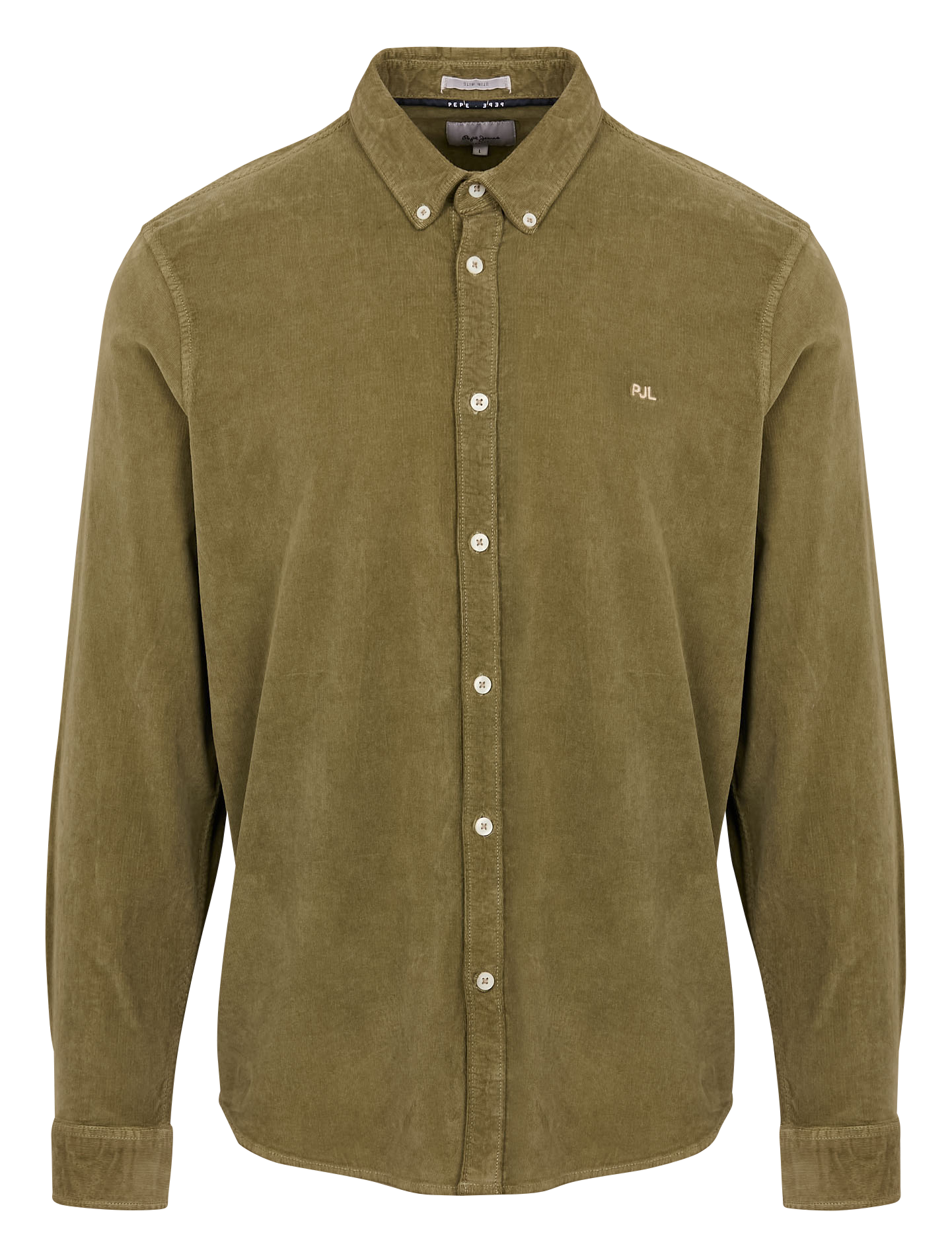 MILLER - Chemise col classique en coton mélangé | Vert