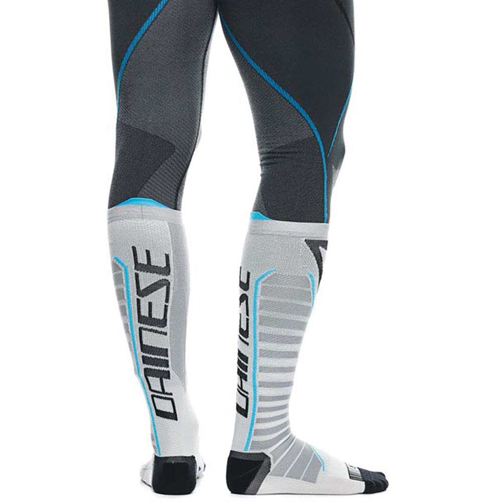 Dainese - Chaussettes Dry Long Sock Blanc / Gris Clair