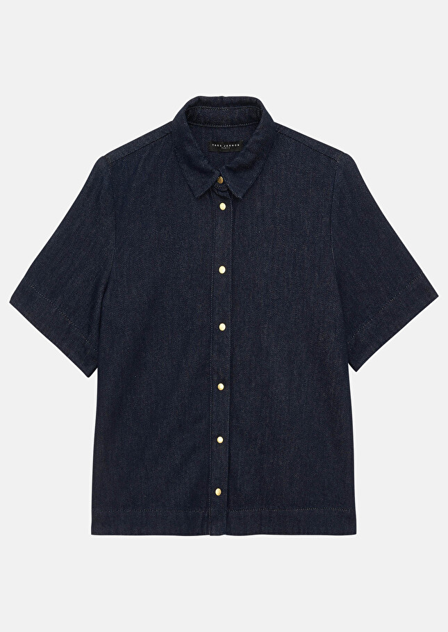 Chemise Camillableu marine en denim