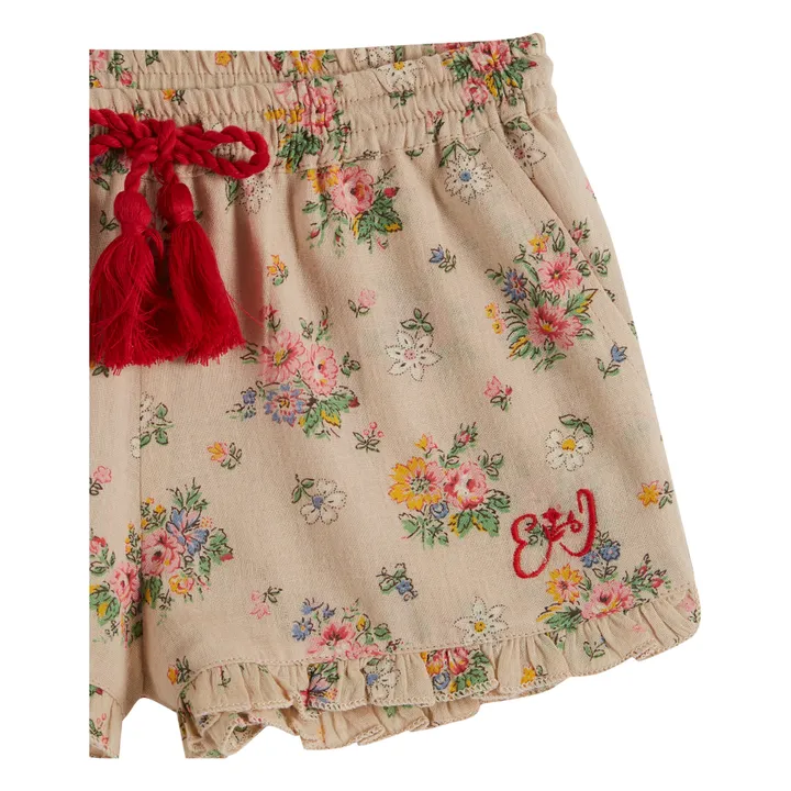 Emile et Ida Short Vintage Fleuri | Beige