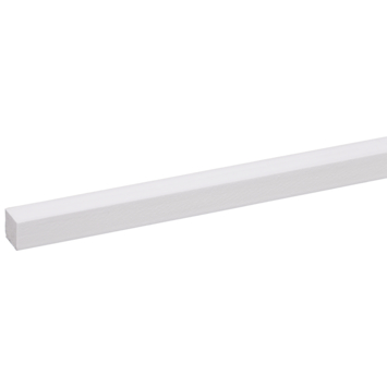 Lat geschaafd grenen wit gegrond 12x12 mm 270 cm