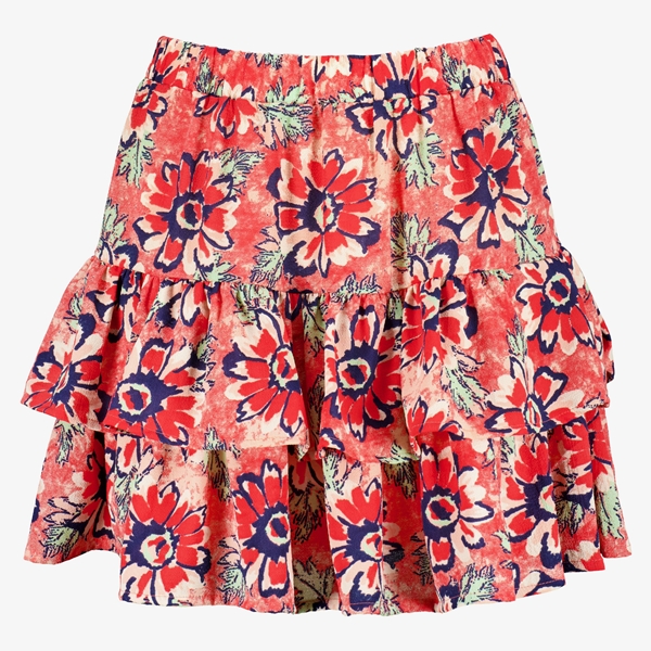 TwoDay dames rok met bloemenprint rood