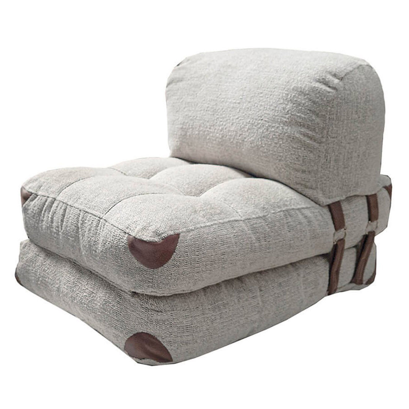Atelier del Sofa Chauffeuse convertible Fold grise - 80x70x60 cm