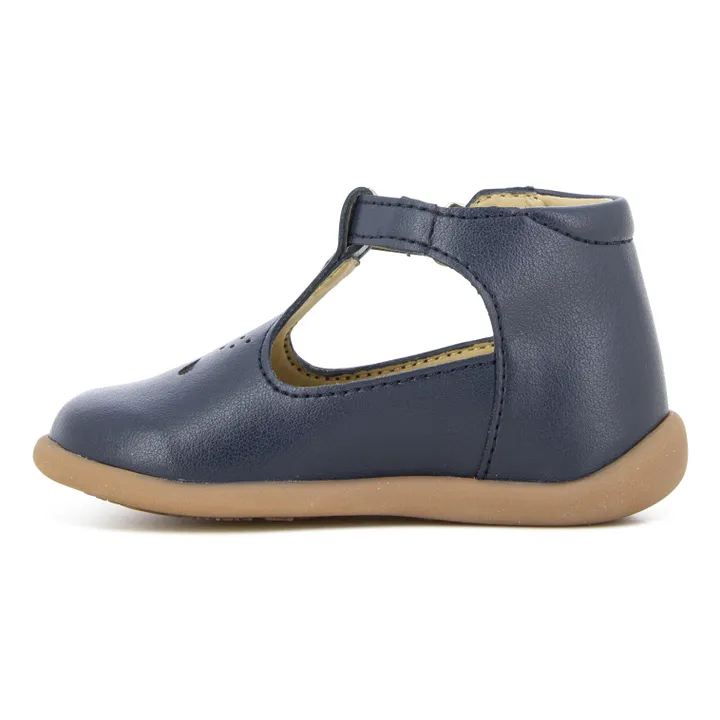 Pom d'Api Babies Salome Vegan Cuir de Pomme | Bleu marine