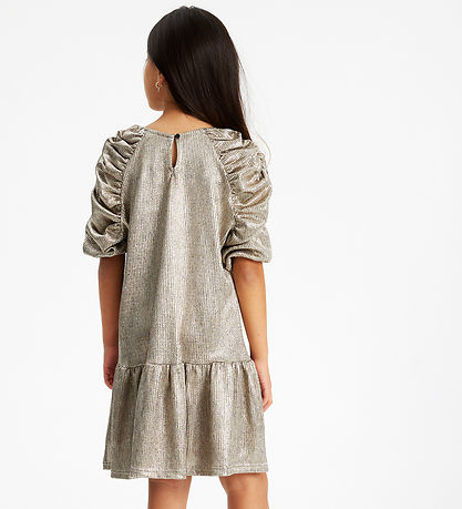 The New Kleid - Rib - TNLeah 3/4 Dress - Gold