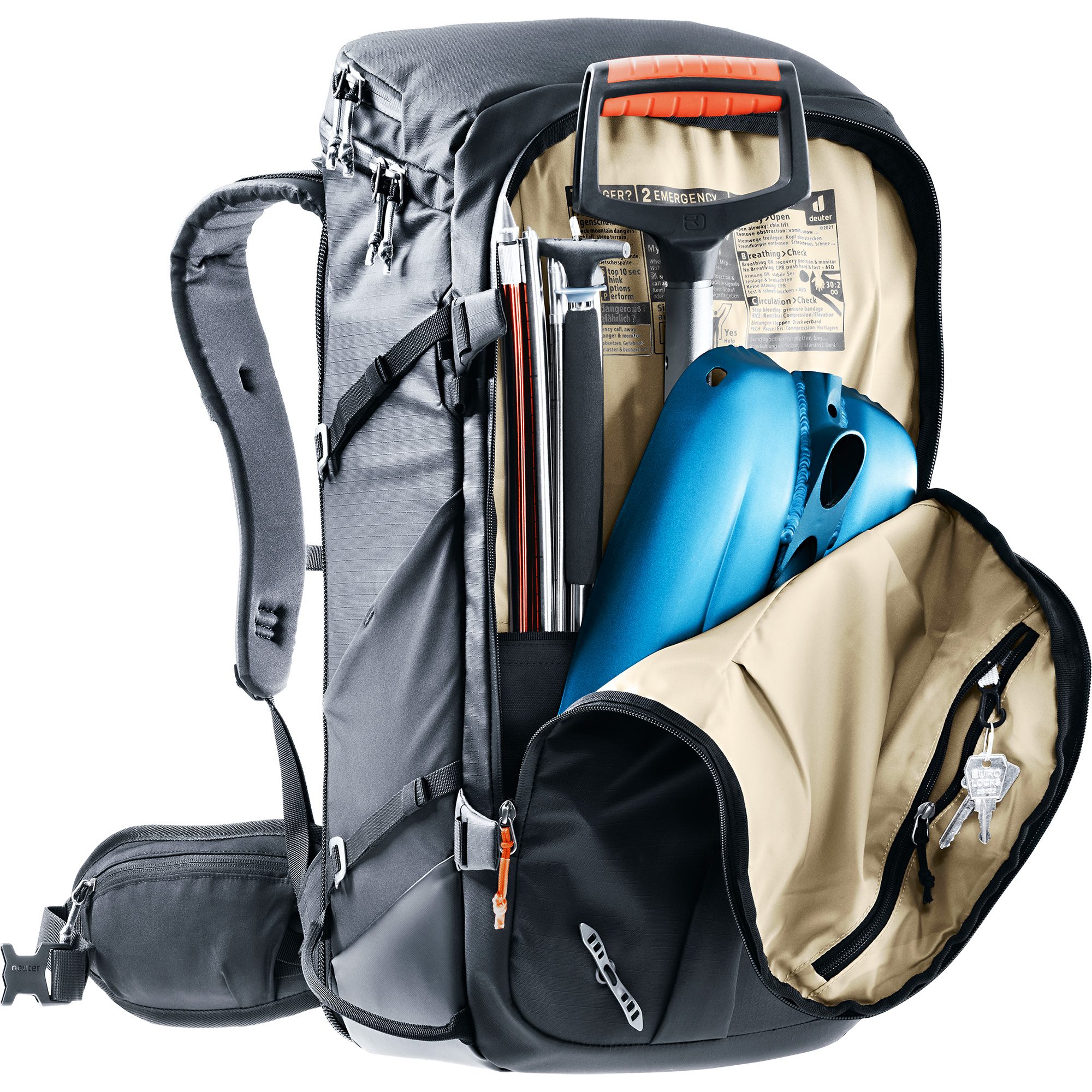 deuter Jaypack Pro 34+14 Rucksack schwarz