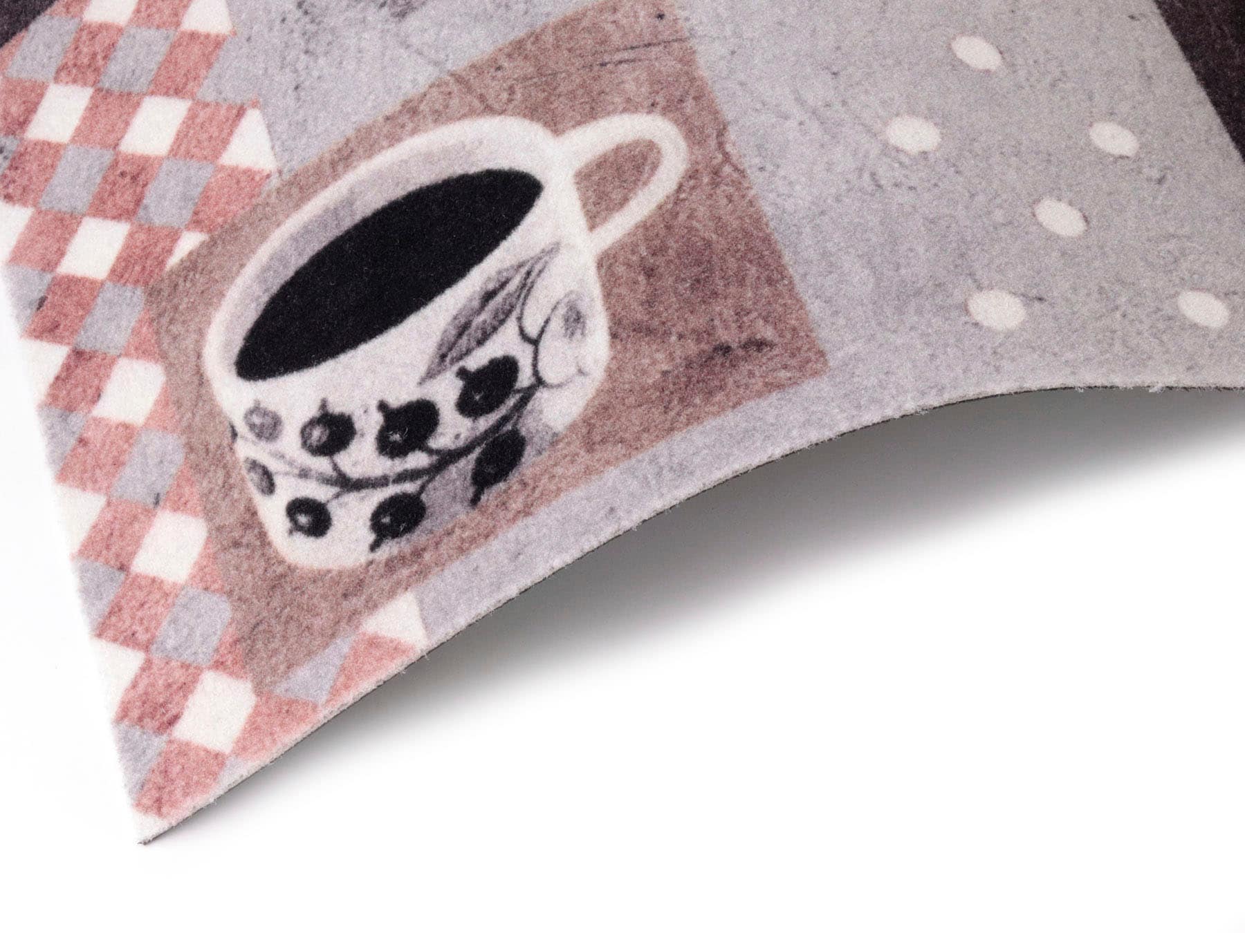 Primaflor-Ideen in Textil Küchenläufer »BON CAFE, Made in Belgium« rechteckig 5 mm Höhe mit Schriftzug & Motiv Kaffee, rutschhemmend, waschbar, Küche