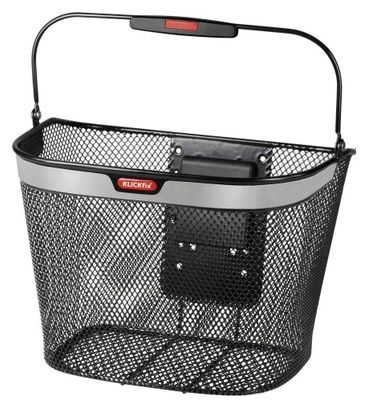 Panier Klickfix Uni Noir Rétro-Réfléchissant