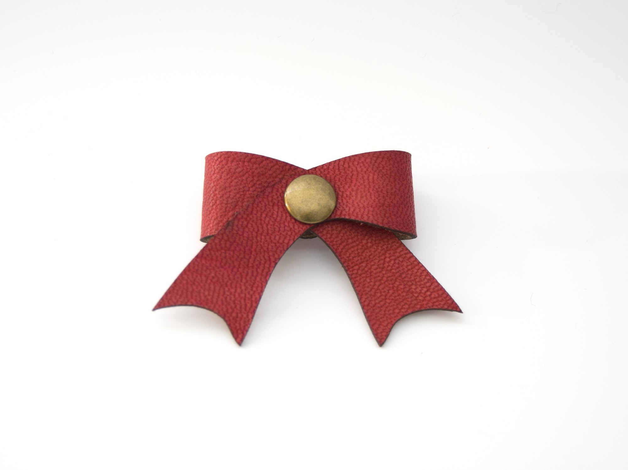 Leder-Kabelschleife, rot, T 5 cm, B 5 cm günstig bestellen