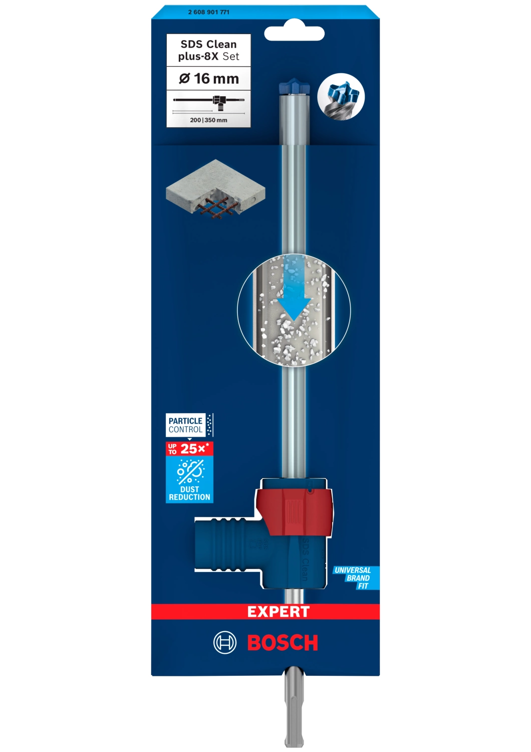 Bosch 2608901771 EXPERT Hamerboor SDS Clean SDS plus-8X - 16x200x350mm met connector