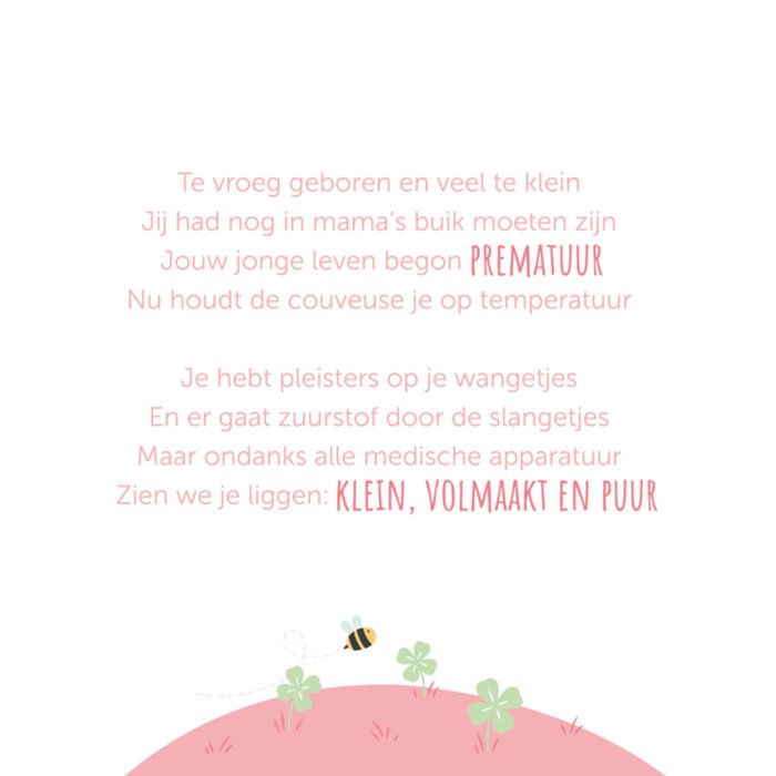 Kleine Twinkeltjes | Geboortekaart | Te vroeg geboren