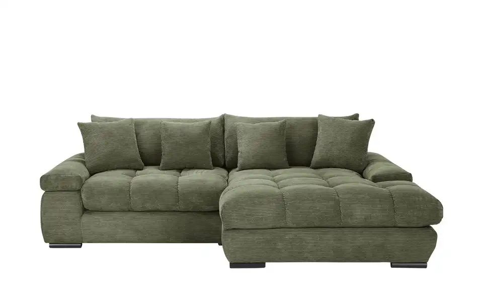 Ecksofa Hella rechts Grün