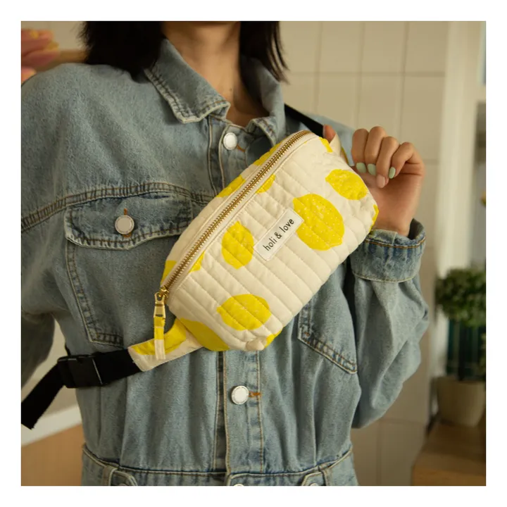 Holi & Love Sac Banane Citron Coton Bio | Jaune