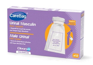 CareBag Wegwerpurinaal Man Met Houder 12ST
