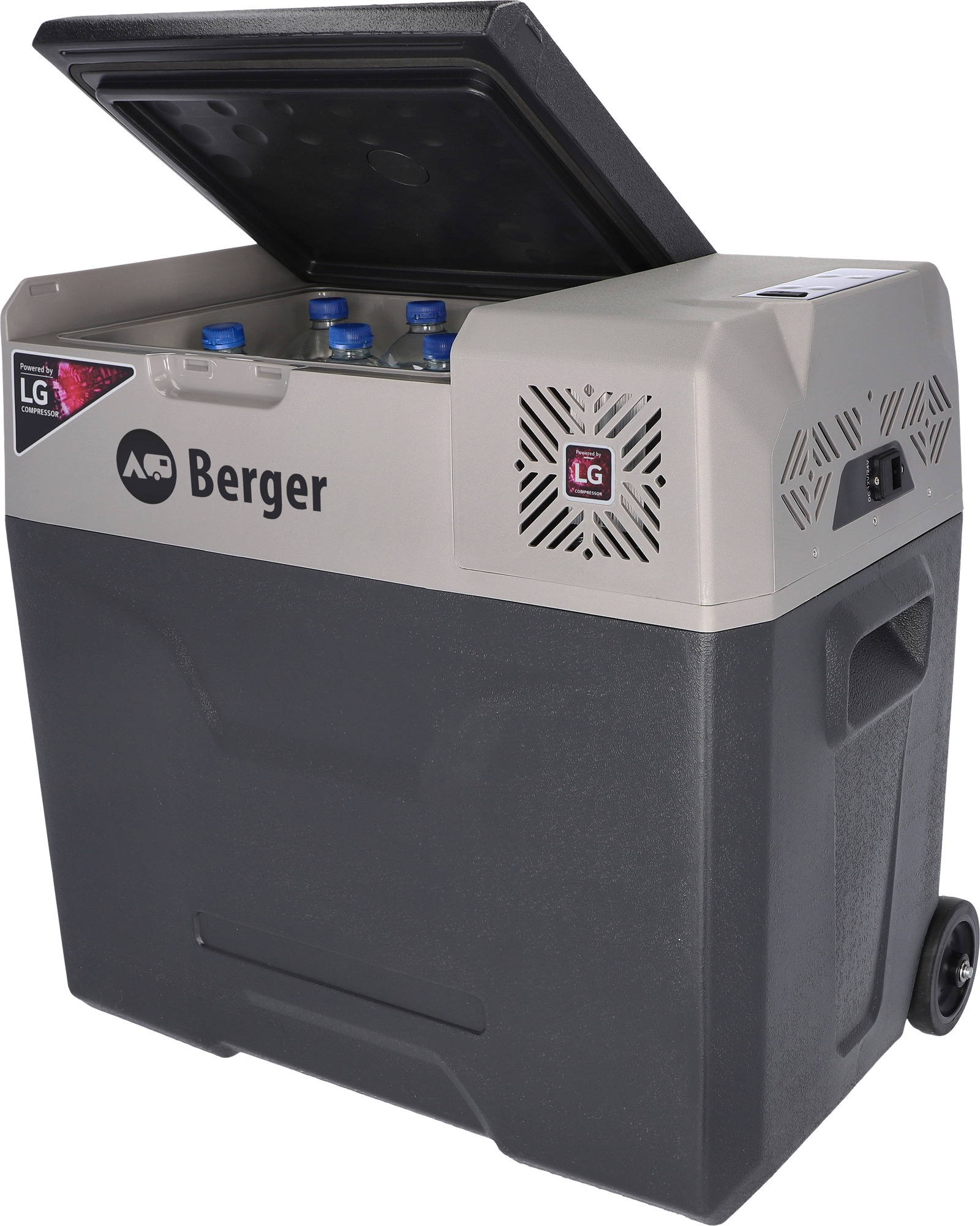 Berger B50-T Kompressor Kühlbox mit Rollen 12/24/230V 49 Liter