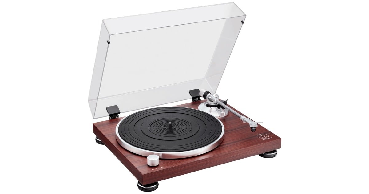 Audio-TechnicaAT-LPW50BTRW Platenspeler  (Houtkleur, Bluetooth)