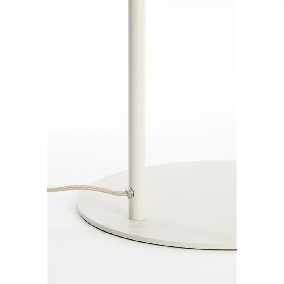 Light & Living - Bisho vloerlamp 47x28x160 cm - glas helder crème