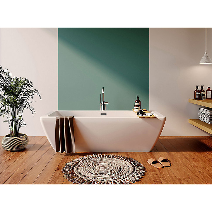 Baignoire îlot blanc 170 x 75 cm GoodHome Merkys