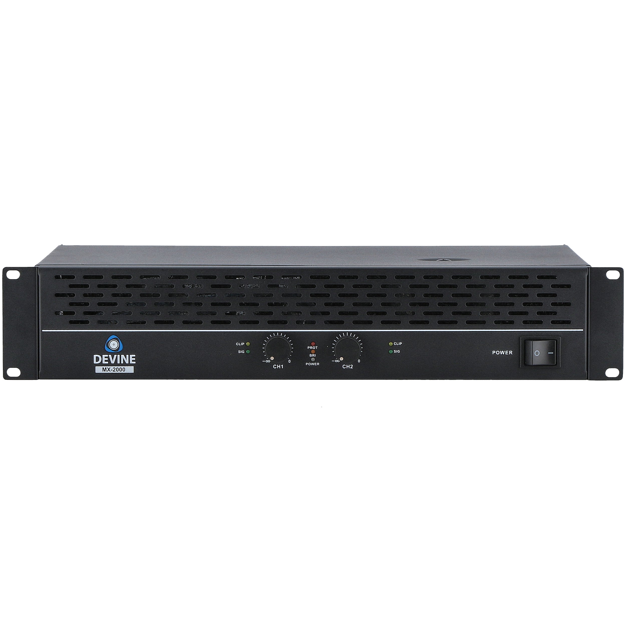 Devine MX-2000 2-kanaals PA-eindversterker 2x 1000W @ 8 Ohm