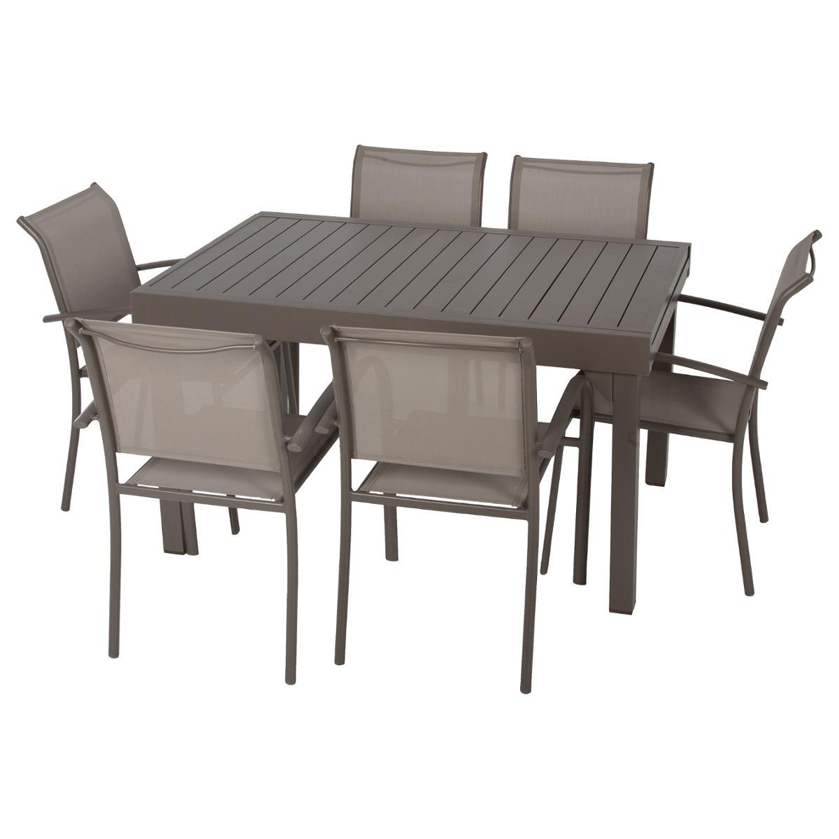 TABLE PIAZZA EXTENSIBLE ALUMINIUM TONKA 10 PLACES