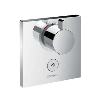 Hansgrohe ShowerSelect afbouwdeel v. inbouwkraan therm.  Highflow m. 1 stopkraan v. 1 douchefunctie chroom