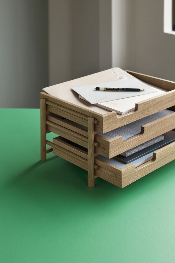 Hübsch Note Letter Tray Natural Natur