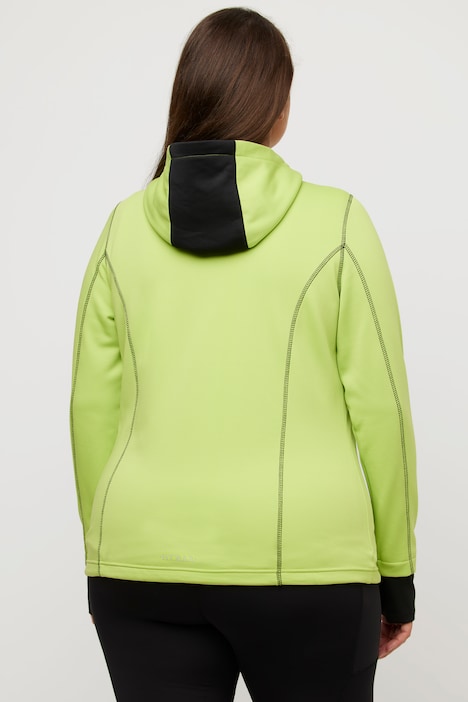 HYPRAR Sweatjacke, Reflektordruck, Kapuze, Daumenloch