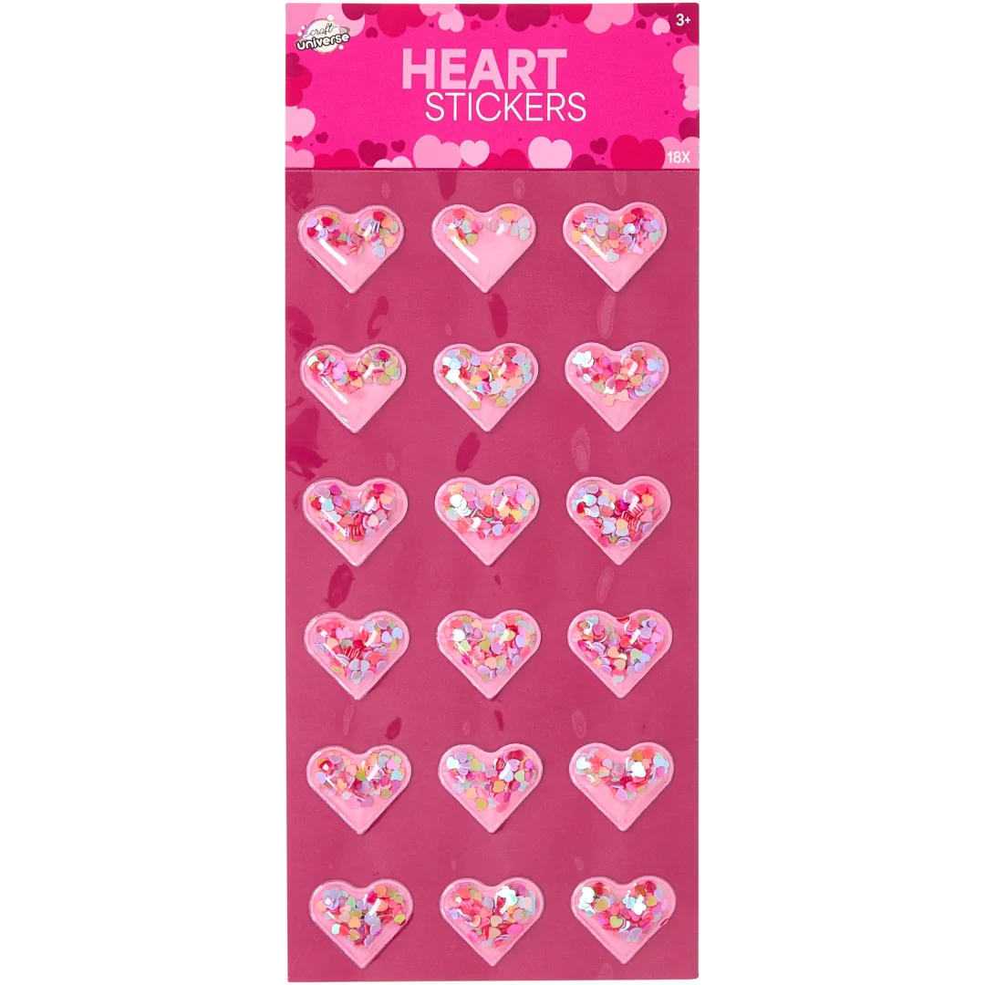 Craft Universe hartvormige stickers Diverse varianten