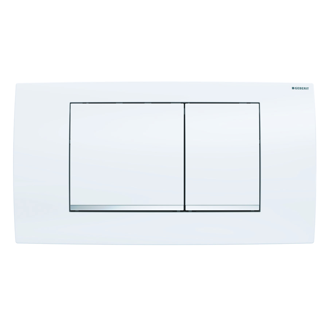 Geberit Twinline 30 bedieningsplaat wit glans / verchroomd