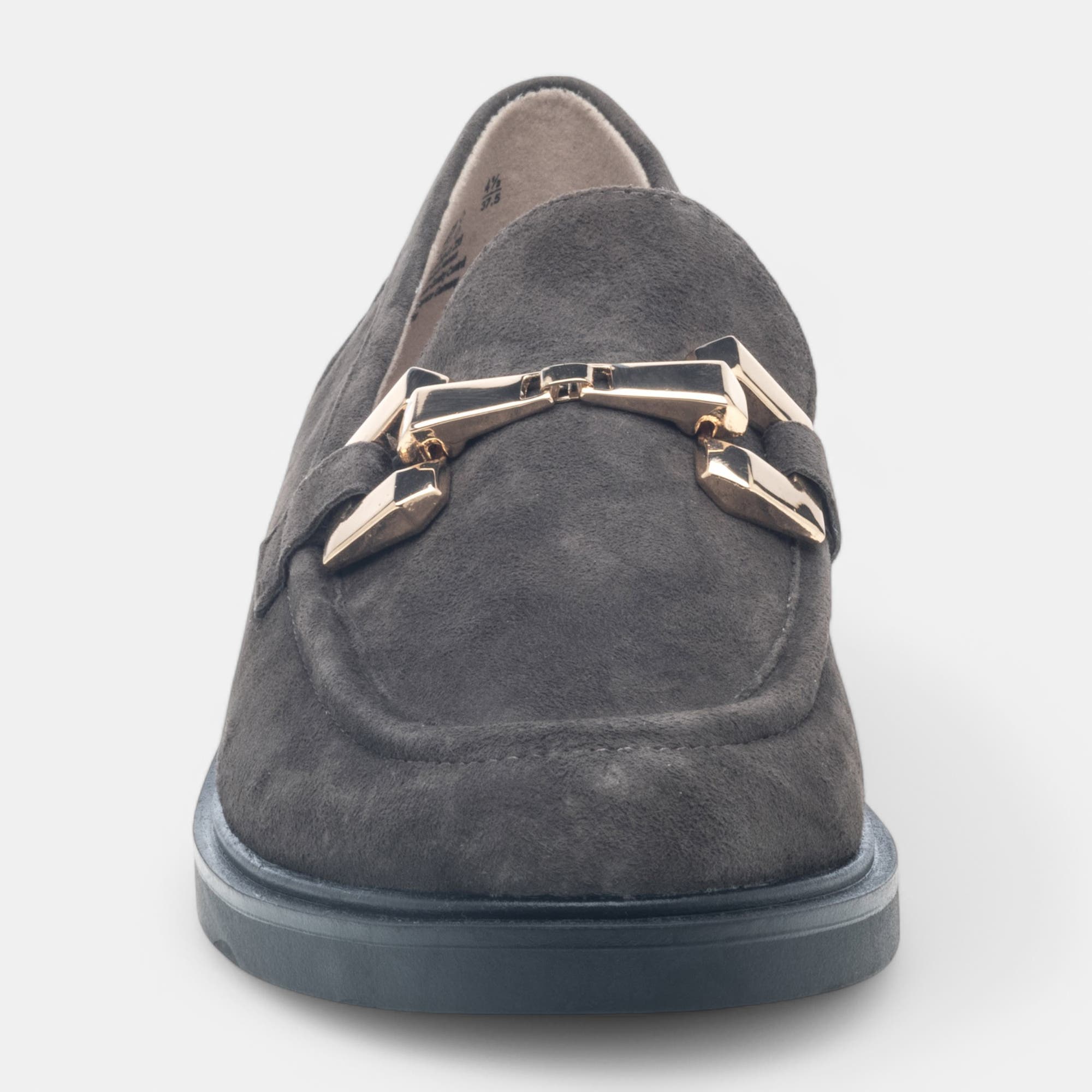 Mocassins Femme en cuir gris