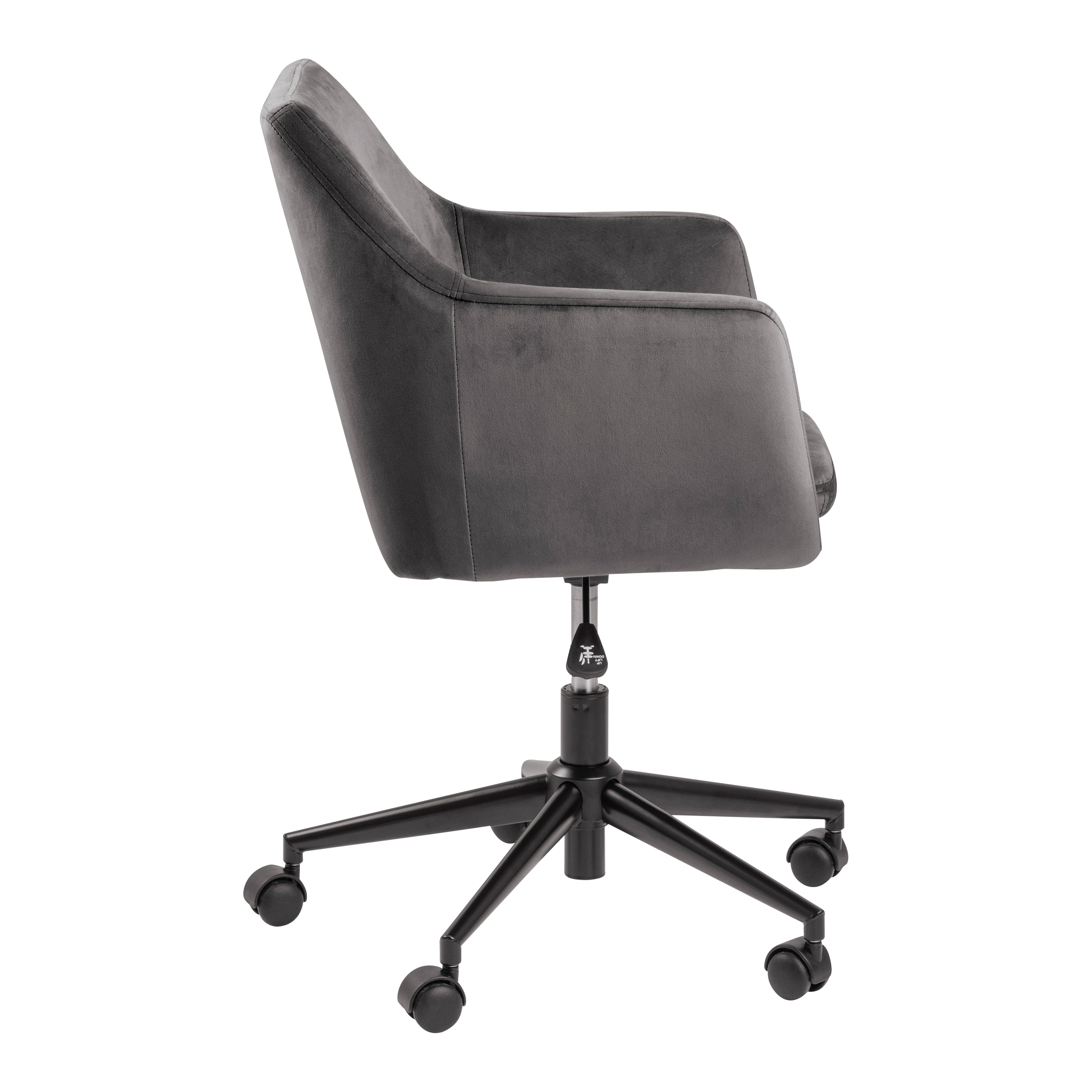 by fonQ basic Comfy Bureaustoel - Donkergrijs